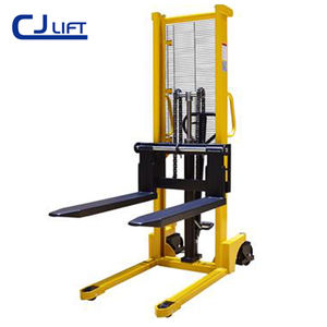 Apilador <span class=keywords><strong>manual</strong></span> de montacargas <span class=keywords><strong>manual</strong></span> Apilador de palets de 1 tonelada El elevador más barato - Product Image 1
