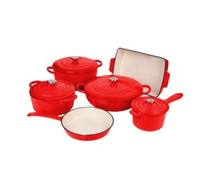Bán buôn men gang soong Set, không dính đồ nấu nướng, Hà Lan chậu lò có nắp đậy, Heavy Duty bếp nấu ăn & Baking Set - Product Image 4