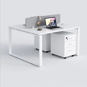 Hot Sell Melamine 3 Person Office Table Workstation With Divided Boards <strong>for</strong> Employee - Product Image 3