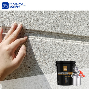 Peinture acrylique liquide à base d'eau pour murs extérieurs, effet pierre granitique - Product Image 4