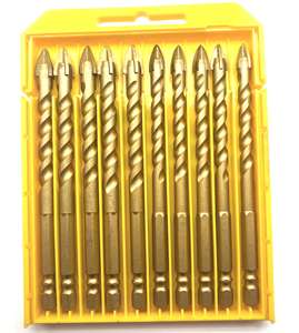 Nuevo paquete de brocas helicoidales con punta de carburo de tungsteno para taladrar vidrio, azulejos, hormigón, porcelana y cerámica. - Product Image 2