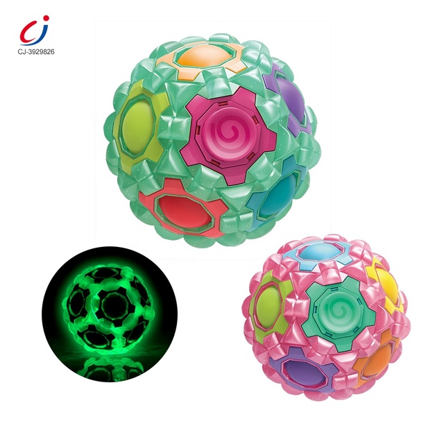 Chengji New Design Christmas Fidget Toys Fingertip Rotating Spinner Stress Relieve Massage Cube Speed rainbow Ball