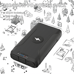 Nouveau bloc d'alimentation Portable <span class=keywords><strong>60W</strong></span> PD 50000mah haute capacité Lifepo4 <span class=keywords><strong>Powerbank</strong></span> pour chargeur de batterie CPAP sans fil USB C 60000MAH - Product Image 2