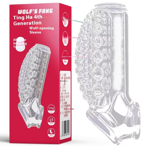 Hochwertiges TPE <span class=keywords><strong>Dragon</strong></span> Wolf Zahnset Wachstums vergrößerung <span class=keywords><strong>Penis</strong></span> Set Adult Sexspielzeug für Männer - Product Image 1