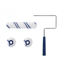 Rouleau à peinture miniature de haute qualité en microfibre avec cadre métallique, fournitures de peinture pour la maison, rouleau à peinture, pinceau à peinture, outils de peinture murale