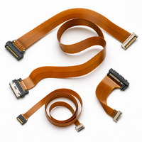 Cable FPC Personalizado, Cable Plano Flexible de 0.5mm 1.0mm de Paso, Fabricante de Ensamblaje LVDS SATA OEM