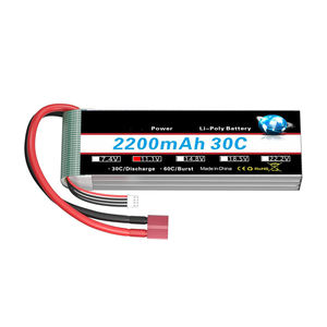 <b>3S</b> 2200mAh <b>Lipo</b> <b>Battery</b> 11.1V 30C T RC Compatible with RC Cars Planes Trucks Boats - Product Image 1