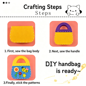 Kit <span class=keywords><strong>de</strong></span> Manualidades Fácil para Niños, Bolso <span class=keywords><strong>de</strong></span> Tela No Tejida para el Día <span class=keywords><strong>de</strong></span> <span class=keywords><strong>la</strong></span> <span class=keywords><strong>Madre</strong></span>, Juguete Educativo <span class=keywords><strong>Preescolar</strong></span>, Actividad para Padres e Hijos, <span class=keywords><strong>Regalo</strong></span> para Mamá - Product Image 4