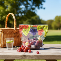 Sac d'emballage en plastique perforé personnalisé de qualité alimentaire Opp Cpp LDPE pour raisins Sac d'emballage de fruits perforé Sac d'emballage de raisins