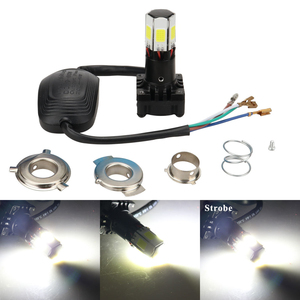 Ampoules de phare LED pour <span class=keywords><strong>moto</strong></span>, 6 tailles, puce COB, <span class=keywords><strong>clignotant</strong></span> de <span class=keywords><strong>moto</strong></span>, lumière de signalisation, 6000K blanc, faisceau haut et bas, DRL, feu de jour - Product Image 2