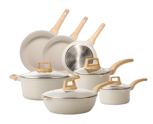 Tốt nhất bán thiết kế hiện đại Granite đá cẩm thạch nhôm không dính tráng chậu Cookware 11-Piece <span class=keywords><strong>Set</strong></span> cho nhà bếp nấu ăn - Product Image 1