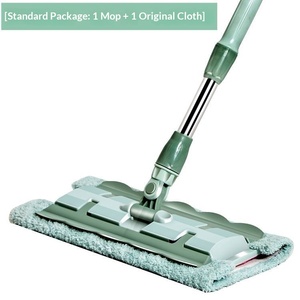 Mopa Plana Grande y Resistente [<span class=keywords><strong>P</strong></span> C] con Mango de Acero Inoxidable, Tecnología de Deshidratación del 90%-100%, para Pisos de Madera y Azulejos - Product Image 6