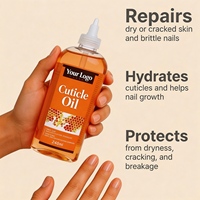 Huile pour cuticules 8oz, flacon à embout précis, ingrédients parfumés sur mesure, marque privée pour salons de manucure, approvisionnement en gros