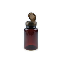 Bouteilles de capsules vides en plastique PET de 190 cc, contenants pour pilules de vitamines, emballages de bouteilles de capsules avec bouchon à vis