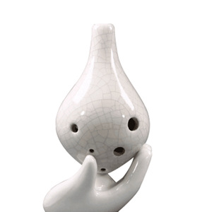 Ocarina en céramique à 6 trous, tonalité C, instrument de musique folklorique traditionnel, accessoires de pratique musicale - Product Image 1