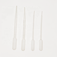 Pipette de transfert jetable de laboratoire bon marché Pipette de transfert en plastique Pasteur 1ml 3ml 5ml Pipette Pasteur