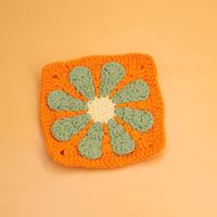 Nouveau dessous de plat en laine crocheté à la main, isolant thermique, motif poussin de dessin animé créatif, forme irrégulière, pour l'exportation