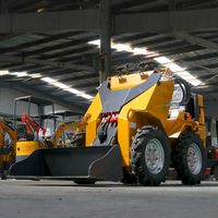 Gratis pengiriman 360 mini skid steer loader Euro 5/CE bersertifikasi Wheel Loader mini skid steer untuk dijual