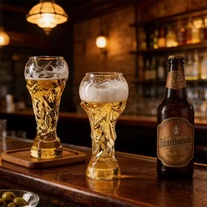 Vaso de Cerveza Desechable de Plástico Resistente al Agua, sin BPA, en Forma de Copa, para Cerveza Artesanal, Uso en Exteriores - Product Image 2