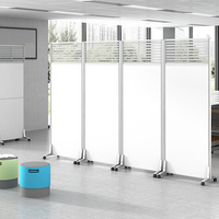 YDPF-83 Panneau de séparation mobile moderne pliable pour bureau, cloison de table, panneau mural extérieur en MDF