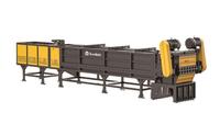 Trituradora de Tubos TerruMash con Motor para Paletas y Plásticos PP/PE/ABS/PS, Potencia de 37+37 kW, 1 Año de Garantía