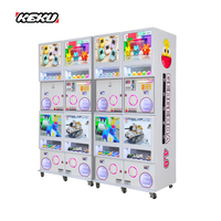 Machine de jeu Gacha interactive et personnalisable en métal, à monnayeur, pour la distribution de jouets en capsules à torsion