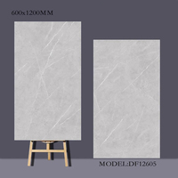 Carreaux de céramique en porcelaine, grand format 60x120, aspect marbre, mat, antidérapant, gris ciment, antique, porcelanato
