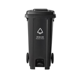 Poubelle d'extérieur de <span class=keywords><strong>120</strong></span> l, boîte de déchets résistante aux particules, divers couleurs, avec roues, livraison gratuite - Product Image 6