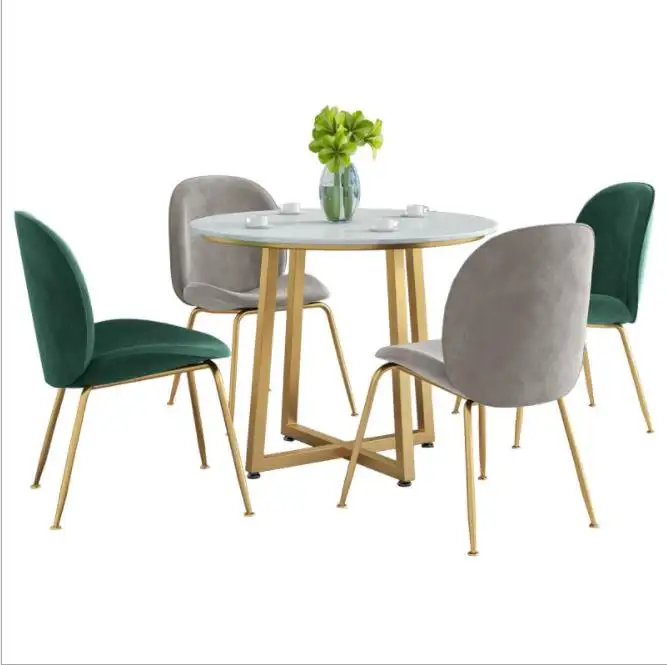 नॉर्डिक मखमल खाने की कुर्सी आधुनिक लक्जरी आउटडोर भोजन कक्ष रेस्टोरेंट भोजन कक्ष के लिए रेस्तरां फर्नीचर कुर्सी भोजन