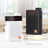 Penguat suara nirkabel dapat diisi ulang, dengan Loudspeaker portabel dengan Headset mikrofon