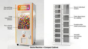 Máquina expendedora de cápsulas transparentes con luz neón ZDYS, dispensador de premios de juguetes, de grado comercial, operada con monedas - Product Image 3
