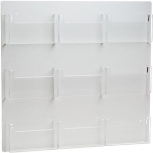 Customized Color & Logo Acrylic <b>Wall</b> Mounted <b>Display</b> Poster Rack for Collections - Product Image 2