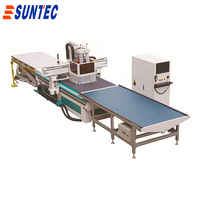 Étiquette automatique chargement haut bas déchargement atc cnc routeur imbrication cnc 3d sculpture cnc pour ligne de meubles en panneaux de bois