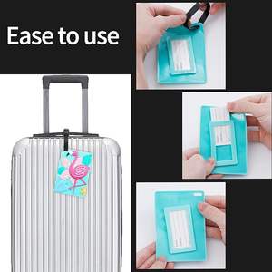 BSBH Personalizar 3D Silicona Suave Privacidad Equipaje Etiqueta Bolsa Etiqueta PVC Etiquetas Promocionales Llaveros y Mosquetones Uso de Viaje - Product Image 6