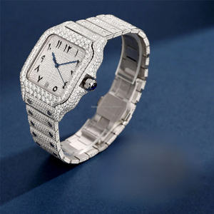 Unisex de lujo hecho a mano ETA probado reloj mecánico ESFERA DE ACERO INOXIDABLE enorme estilo Hip Hop pantalla analógica zafiro - Product Image 1