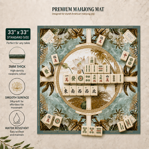 Table de Mahjong de Luxe Pliable, Antidérapante, Imperméable, Antistatique, Tapis de Jeu de Poker Portable, Écologique, Durable, Moderne pour le Divertissement - Product Image 1