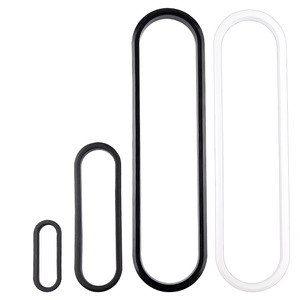 <b>Plastic</b> Cable Management Cover Oval Shape PVC Non Slip <b>Hook</b> Type Ventilation Mesh Dustproof Minimalist Design - Product Image 3