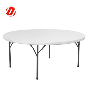 Mesa Redonda Plegable de Alto Rendimiento y Duradera de 6 pies (180 cm) para <span class=keywords><strong>10</strong></span> Personas, Ideal para Eventos Comerciales, Fiestas y Locales - Product Image 1