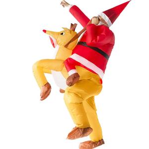 Costumes gonflables de <span class=keywords><strong>renne</strong></span> de Noël de haute qualité pour cosplay, costumes gonflables de Père Noël à chevaucher pour adultes - Product Image 5