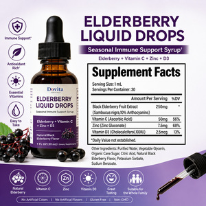 Gotas Líquidas de Saúco para Niños OEM, Apoyo Inmunológico con Vitamina C y Zinc, Sin Alcohol, Sublingual, Marca Privada, Mezcla Probada en Laboratorio GMP - Product Image 2