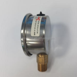 Manómetro de Presión de Acero Inoxidable de Instalación Vertical Poolstar, 0-90 PSI, Rosca de Tubería de 1/4\" para Piscina, Spa, Bañera, Accesorios - Product Image 1