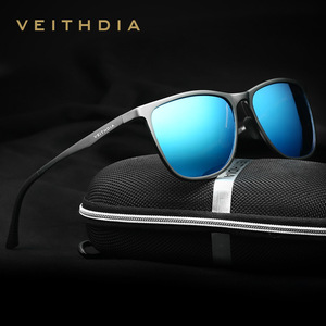 Veithdia Sunglasses Aluminum Magnesium Alloy Polarized Blue Lens UV400 For Fishing Driving Cycling Outings Unisex - Product Image 1