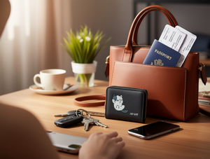 Portafoglio da donna con chiusura a zip, piccolo, in materiale PU, con stampa a fumetti, stile alla moda - Product Image 2