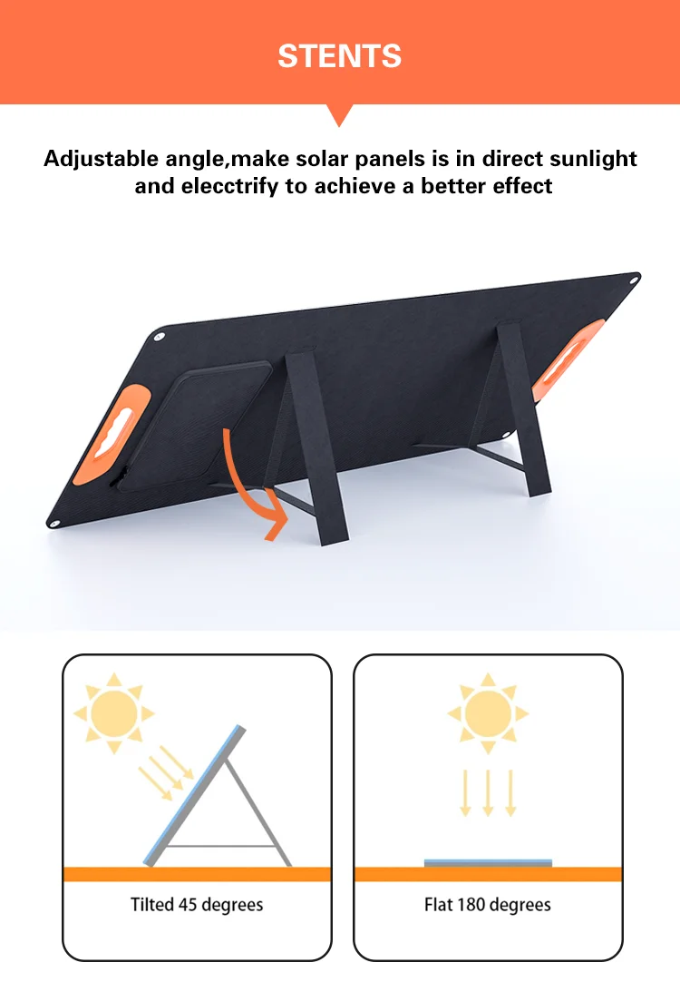 High quality high performance folding solar panel solar 100w solar panel - Portable Solar Panel - 5
