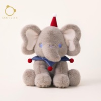 Adorable petit éléphant en peluche super doux, jouet en peluche pour dormir, poupée apaisante, cadeau d'anniversaire, ODM unisexe