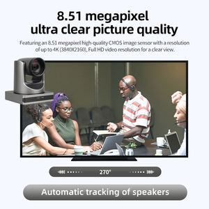 Système de caméra de conférence audio PTZ 4K 12X tout-<span class=keywords><strong>en</strong></span>-un HUAIN pour la diffusion <span class=keywords><strong>en</strong></span> <span class=keywords><strong>direct</strong></span> et les réunions d'église - Product Image 5