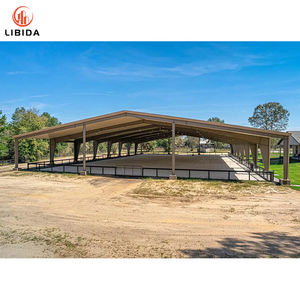 बहु-व्यक्ति पहचान स्टील गोदाम इनडोर घोड़े की सवारी क्षेत्र घोड़े की स्थिर इमारत - Product Image 1