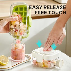Bottiglia Refrigerante 2in1 Stampo Palline Ghiaccio Formine Ghiaccio per Bevande Fredde Americano con Coperchio Canna Portacordi - Product Image 2