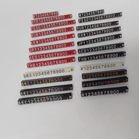Présentoir de prix de bijoux de luxe moyen 6*4mm noir et blanc transparent rouge USD EUR GBP