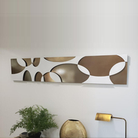 Seni dinding logam geometris kustom untuk dekorasi rumah dan Hotel